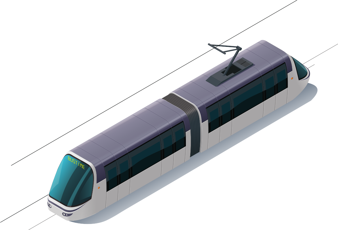 tren cerca de la parada